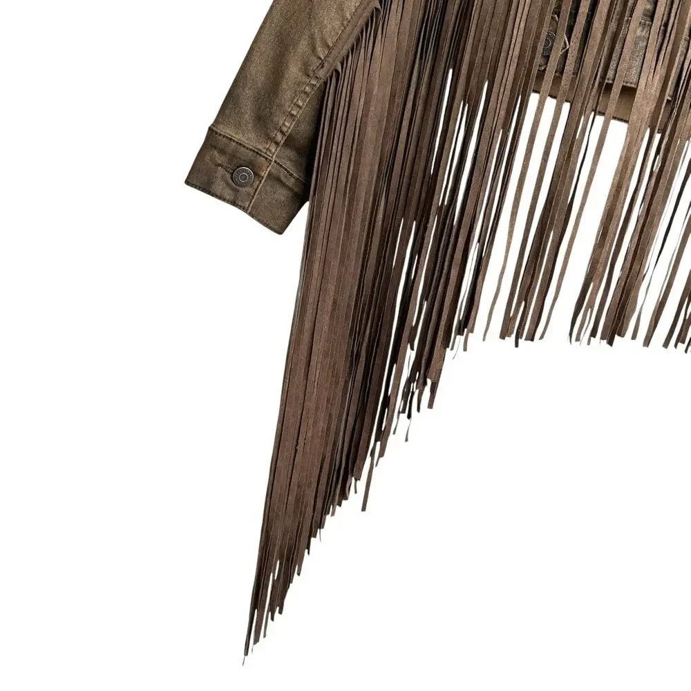 Idyllwind Miranda Lambert Fringe Jacket Womens Small Fringe‎ Western Boho Chic - Picture 9 of 14